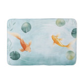 Waterverf Koi Fish Serenity Badmat (Voorkant)