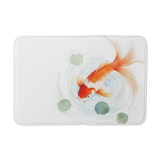 Waterverf Koi Fish Serenity Badmat (Voorkant)