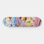 Waterverf Koi Fish Skateboard (Horizontaal)