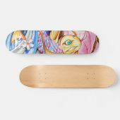 Waterverf Koi Fish Skateboard (Horizontaal)