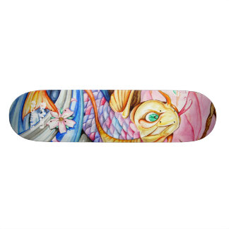 Waterverf Koi Fish Skateboard