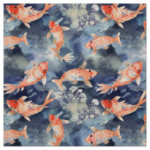 Waterverf Koi Fish Stof (Swatch)