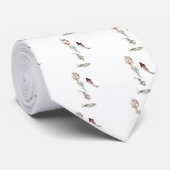 Waterverf Koi Fish Stropdas (Opgerold)