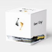 Waterverf Koi Fish Wedding Bedankdoosjes (Voorkant Zijde)