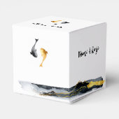 Waterverf Koi Fish Wedding Bedankdoosjes (Achterkant)