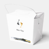 Waterverf Koi Fish Wedding Bedankdoosjes (Achterkant)