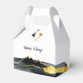 Waterverf Koi Fish Wedding Bedankdoosjes (Voorkant Zijde)