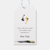 Waterverf Koi Fish Wedding Cadeaulabel (Voorkant)