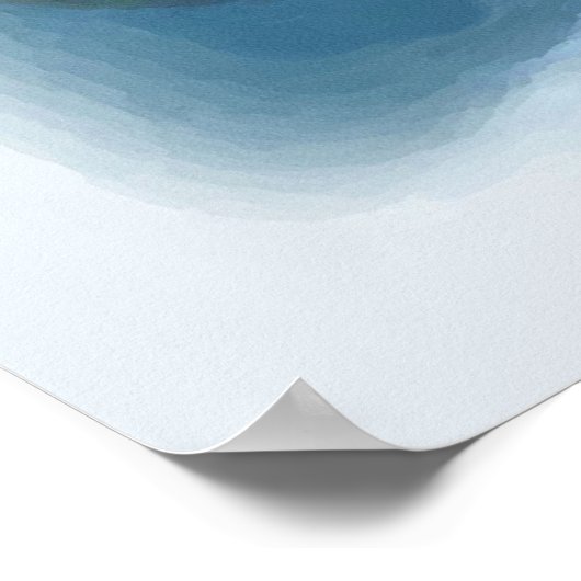 Waterverf Koi Pond Poster Print (Hoek)