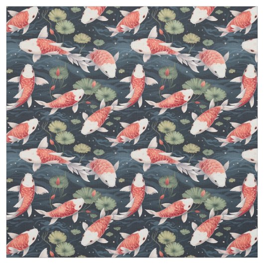 Waterverf Koi Pond Stof (Swatch)