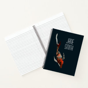 Waterverf koi vis illustratie notitieboek