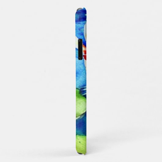 Waterverf Koi Vis In De Vijver Met Initiaal Case-Mate iPhone Case (Achterkant/rechts)