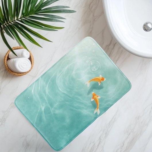 Waterverf Koi Vis Sereniteit Badmat