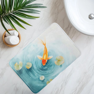 Waterverf Koi Vis Sereniteit Badmat
