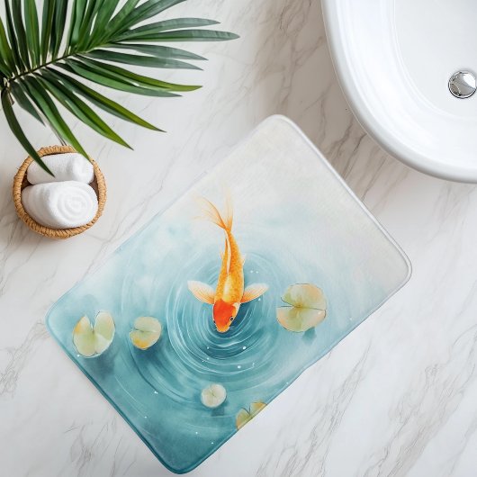 Waterverf Koi Vis Sereniteit Badmat