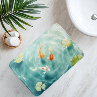 Waterverf Koi Vis Sereniteit Badmat