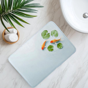 Waterverf Koi Vis Sereniteit Badmat
