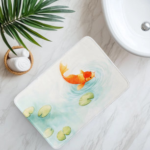 Waterverf Koi Vis Sereniteit Badmat