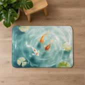Waterverf Koi Vis Sereniteit Badmat