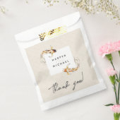 waterverf koi-vissentas bedankzakje (Gezegeld)