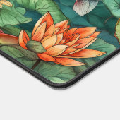 Waterverf Koi & Water Lilies Desk Mat (Hoek)
