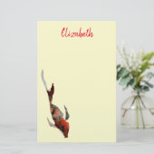 Waterverf koivisillustratie briefpapier (Staand voorkant)