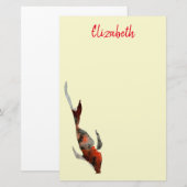 Waterverf koivisillustratie briefpapier (Voorkant / Achterkant)