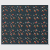 Waterverf koivisillustratie cadeaupapier (Vlak)