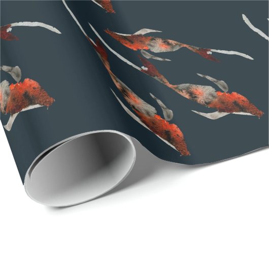 Waterverf koivisillustratie cadeaupapier (Rol Hoek)