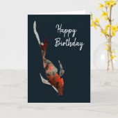 Waterverf koivisillustratie kaart (Gele Bloem)