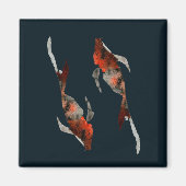 Waterverf koivisillustratie magneet (Voorkant)