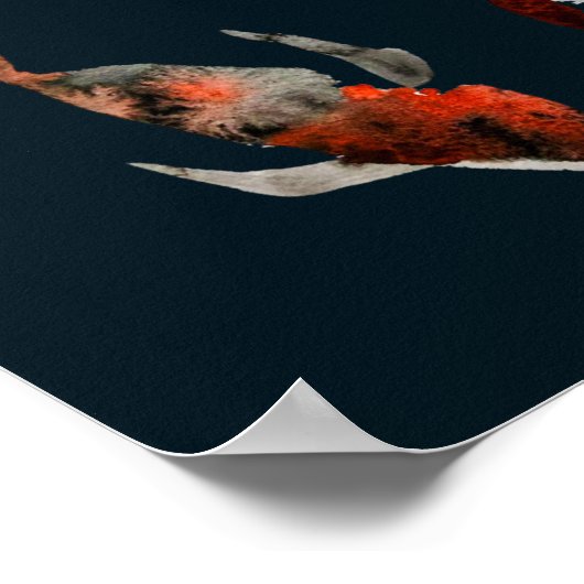 Waterverf koivisillustratie poster (Hoek)