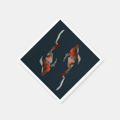 Waterverf koivisillustratie servet (Hoek)