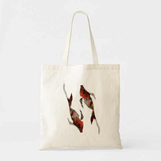 Waterverf koivisillustratie tote bag (Voorkant)