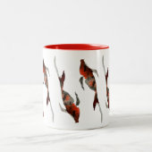 Waterverf koivisillustratie tweekleurige koffiemok (Center)