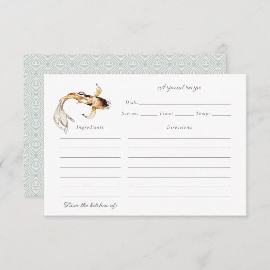 waterverf koivisrecept bedankkaart (Voorkant / Achterkant)