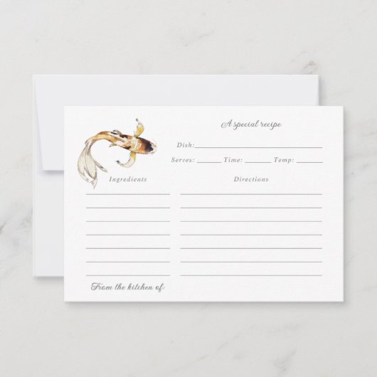 waterverf koivisrecept bedankkaart (Voorkant)