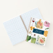 Waterverf Koken Gepersonaliseerde naam Recept Boek (Binnen)