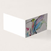 Waterverf kolibrie blanco Kaart (Buitenkant)