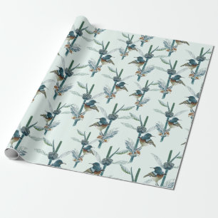 Waterverf kolibrie botanisch patroon Cadeaupapier