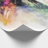 Waterverf kolibrie cadeaupapier (Hoek)