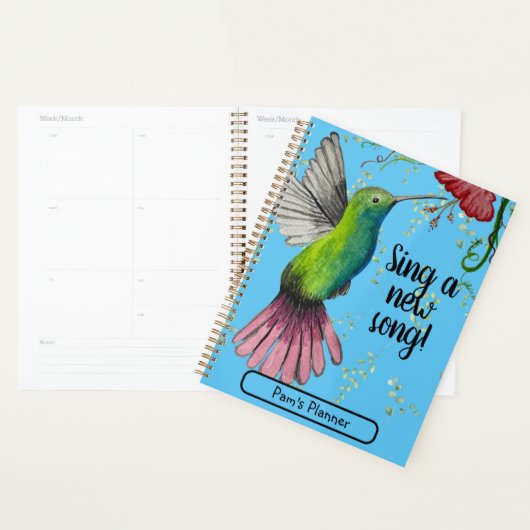 Waterverf kolibrie Christelijk Planner (Display)