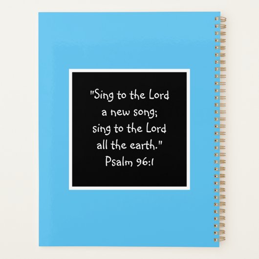 Waterverf kolibrie Christelijk Planner (Achterkant)