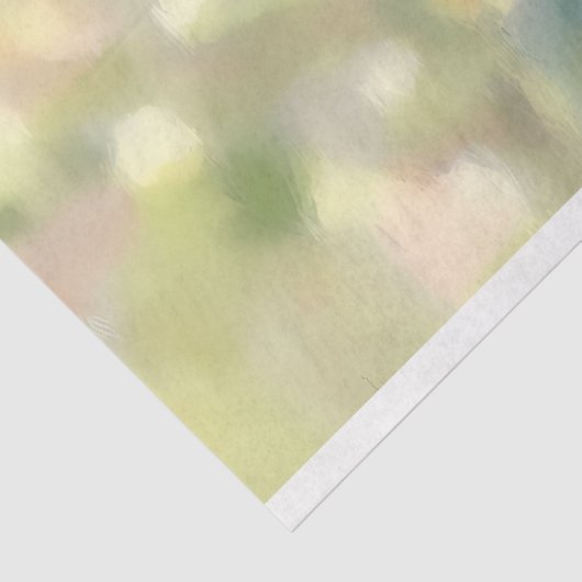 Waterverf kolibrie en roze roos decoupage tissuepapier (Detail)