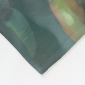 Waterverf kolibrie en roze roos fleece deken (Hoek)