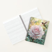 Waterverf kolibrie en roze rozenspiraal notitieboek (Binnen)