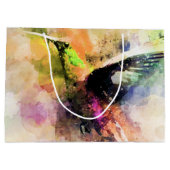 Waterverf kolibrie groot cadeauzakje (Achterkant)