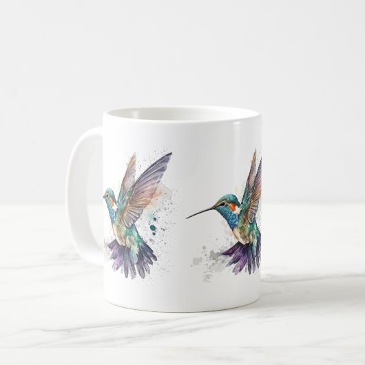 Waterverf kolibrie Mok (Voorkant links)