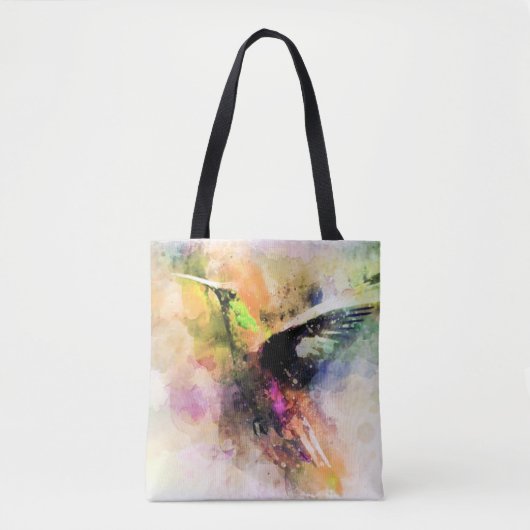 Waterverf kolibrie  tote bag (Voorkant)