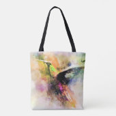 Waterverf kolibrie  tote bag (Achterkant)